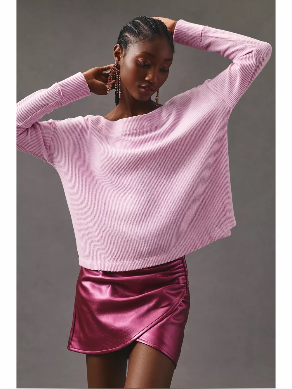 Daily Practice by Anthropologie Big Sky Boatneck Pullover